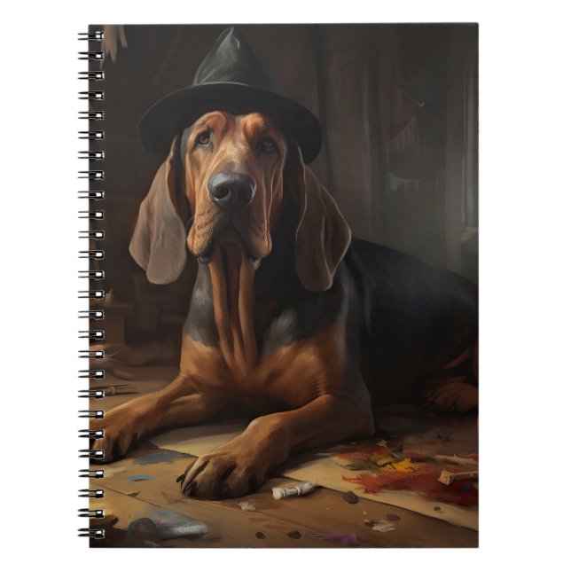 Caderno Espiral Sanguhound Pumpkins Halloween Assustado (Frente)