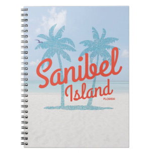 Caderno Espiral Sanibel Island Florida Golfo Coast Souvenir
