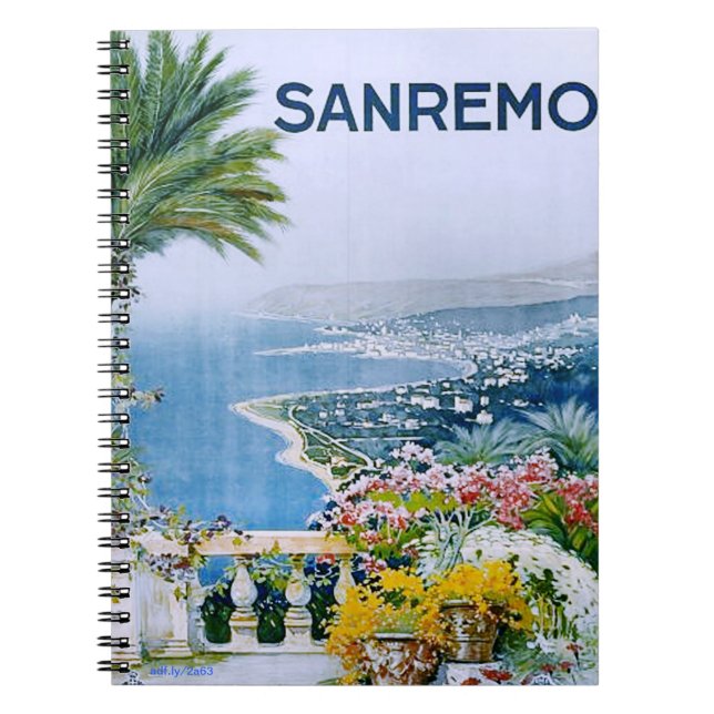 Caderno Espiral Sanremo, Itália Notebook (Frente)
