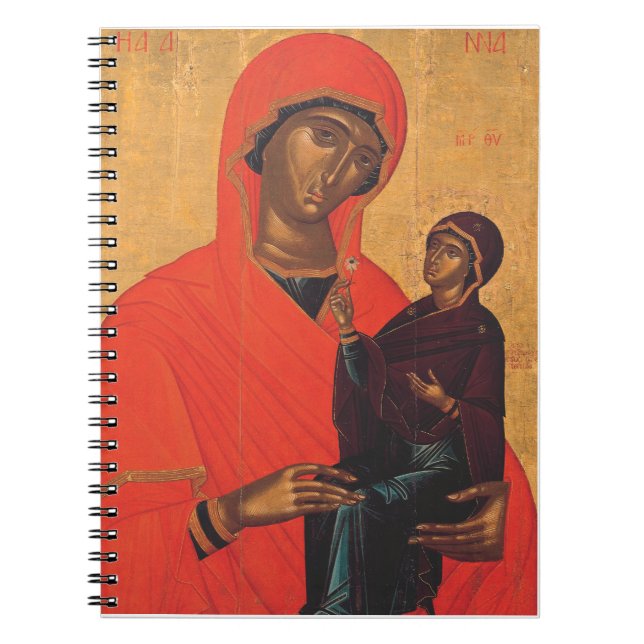 Caderno Espiral Santa Ana com a Virgem Maria (Frente)