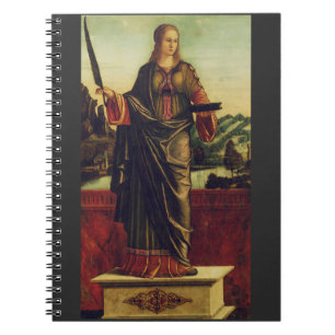 Caderno Espiral Santa Anastácia de Roma Arte Premium