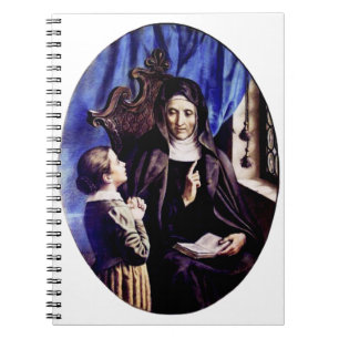 Caderno Espiral Santa Ângela Merici virgem e fundadora