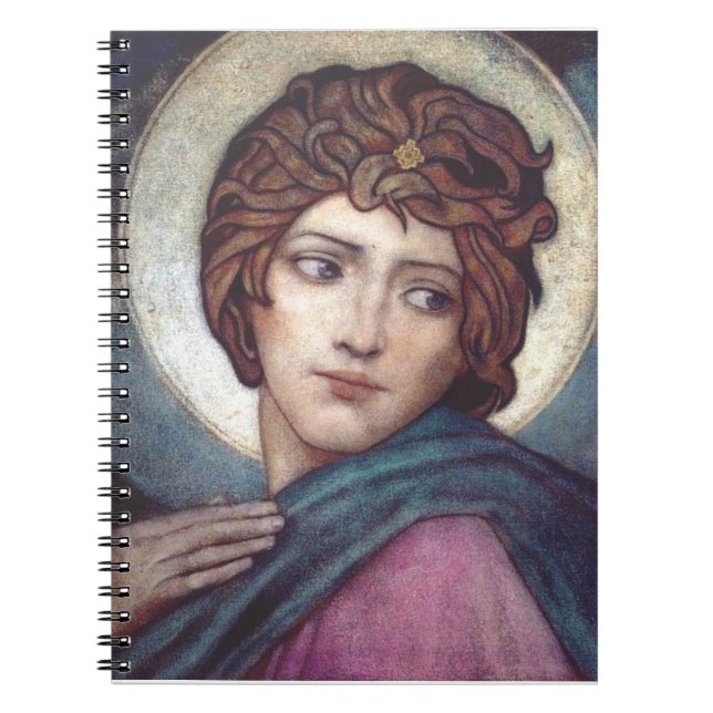 Caderno Espiral Santa Brígida de Kildare Arte Céltico Sagrado (Frente)