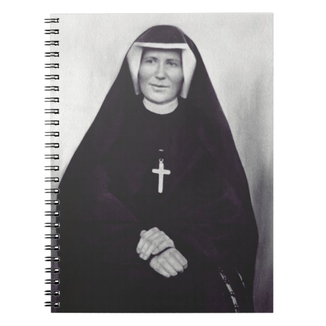 Caderno Espiral Santa Faustina Kowalska Apóstola da Divina Miseric (Frente)
