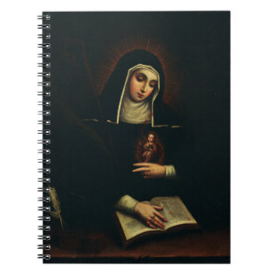 Caderno Espiral Santa Gertrudes, a Grande Alemã Beneditina