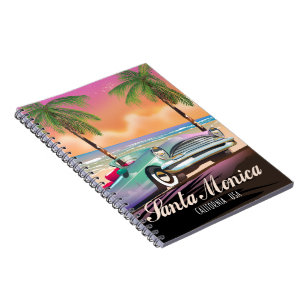 Caderno Espiral Santa Mônica Califórnia EUA