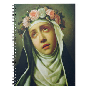 Caderno Espiral Santa Rosa de Lima Anjo do Peru Arte Fino