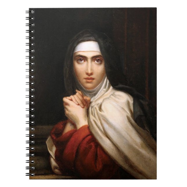 Caderno Espiral Santa Teresa de Ávila Reformadora e Mestra de Oraç (Frente)