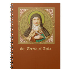 Caderno Espiral Santa Teresa de Ávila (SNV 27) (Imagem Quadrada)