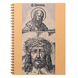 Caderno Espiral Santa Verônica com o Vernicle por Hans Burgkmair