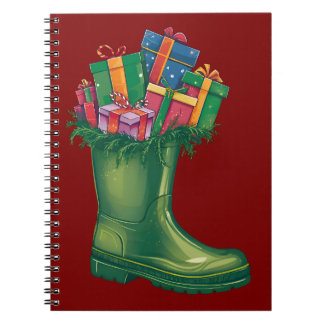 Caderno Espiral Santa's New Boots