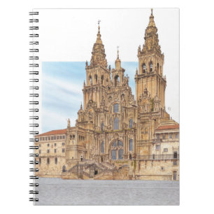 Caderno Espiral Santiago de Compostela. Façade ocidental. Espanha