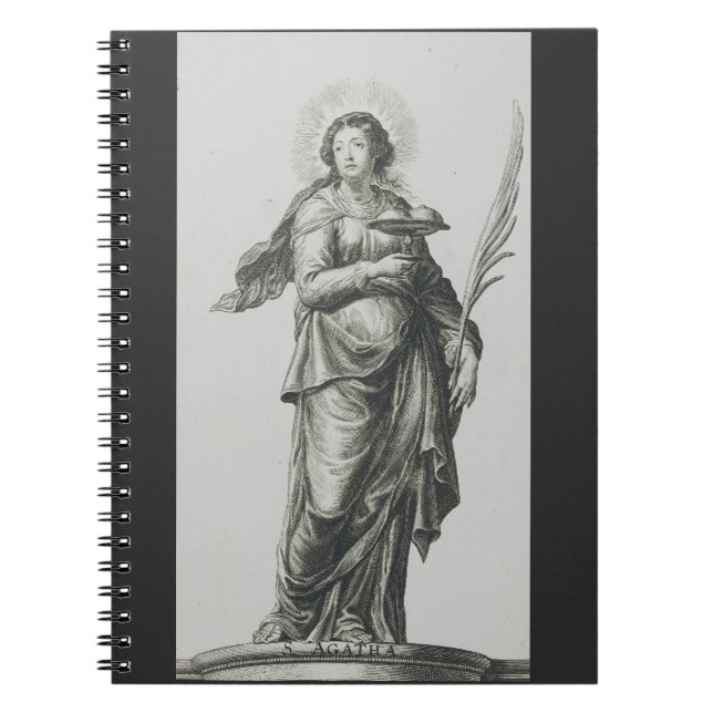 Caderno Espiral Santo Agatha da Sicília (Frente)