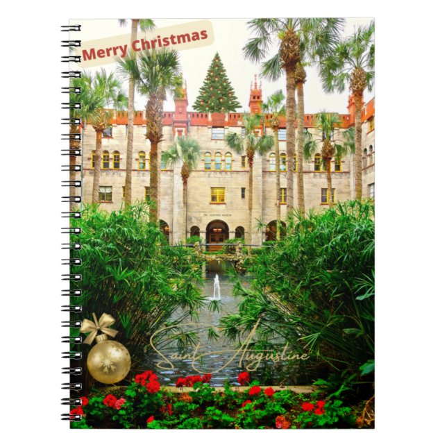 Caderno Espiral Santo Augustine Florida Lightner Museum & Gardens (Frente)