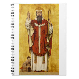 Caderno Espiral Santo Bonifácio de Mainz - Padroeiro dos Educadore