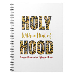 Caderno Espiral Santo com uma dica de Hood reze comigo