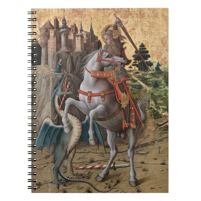 Caderno Espiral Santo George Slays Dragon Carlo Crivelli Paintin (Frente)