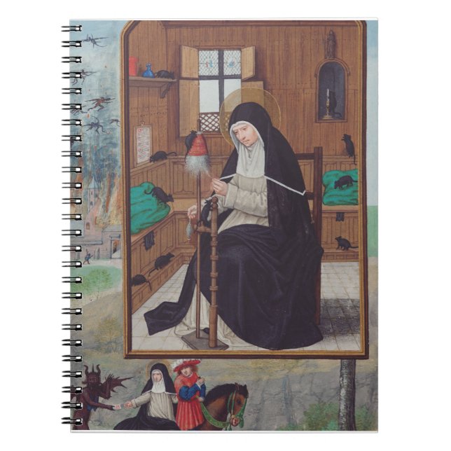 Caderno Espiral Santo Gertrude Helfta por Simon Bening (Frente)