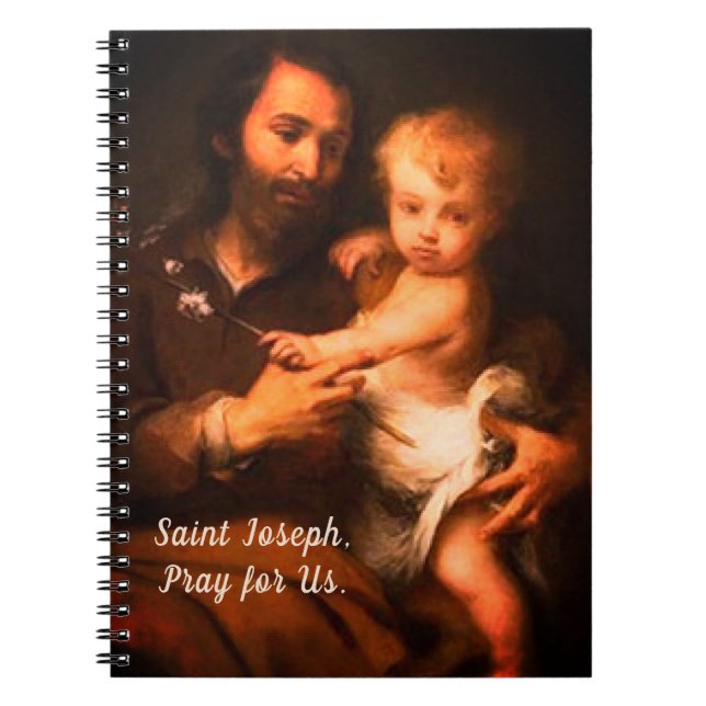 Caderno Espiral Santo Joseph com Cristo (Frente)