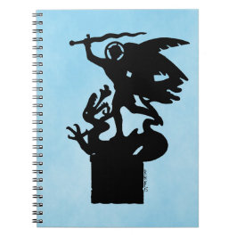 Caderno Espiral Santo Michael e Dragon