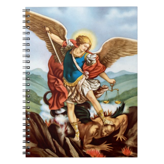 Caderno Espiral Santo Michael, o Arcanjo (Frente)