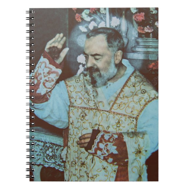Caderno Espiral Santo Padre Pio de Pietrelcina O Padre Seráfico (Frente)