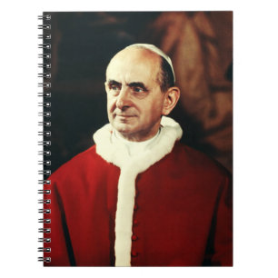 Caderno Espiral Santo Papa Paulo VI chefe da Igreja Católica