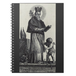 Caderno Espiral Santo Patrick Bispo e Confessor