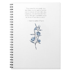 Caderno Espiral Santo Seraphim Ortodoxo Itens Cristãos