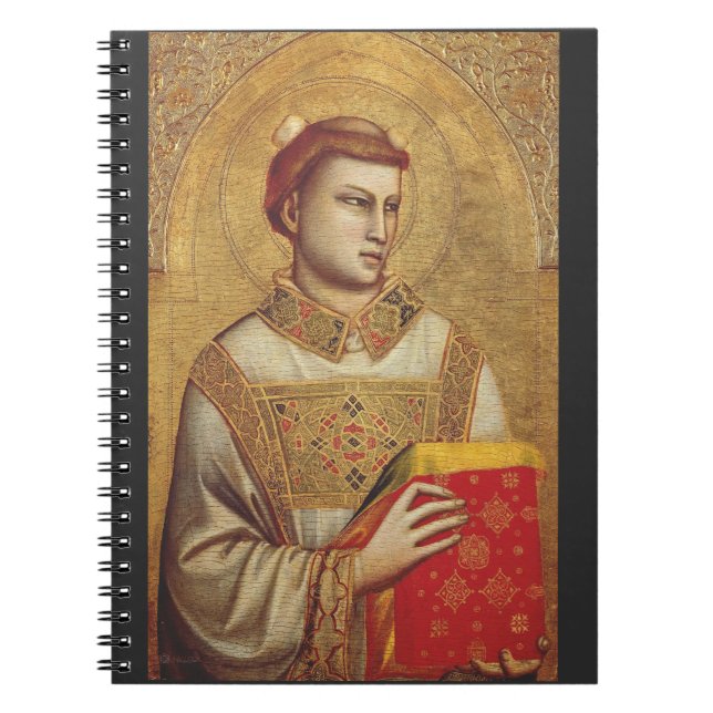Caderno Espiral Santo Stephen por Giotto (Frente)