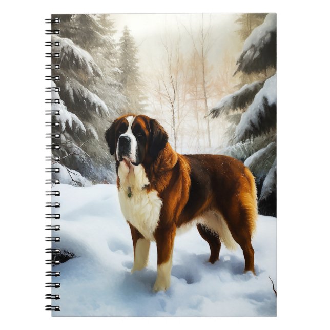 Caderno Espiral São Bernardo Deixe Nevar Natal (Frente)