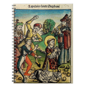 Caderno Espiral São Estêvão o Protomártir Iconografia de Arte Fina