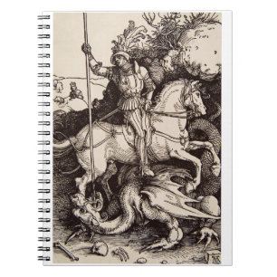 Caderno Espiral São Jorge e o Dragão por Durer