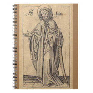 Caderno Espiral São Judas Tadeu, o Apóstolo e irmão de Jesus