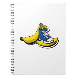 Caderno Espiral Sapato com bananas