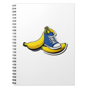 Caderno Espiral Sapato com bananas