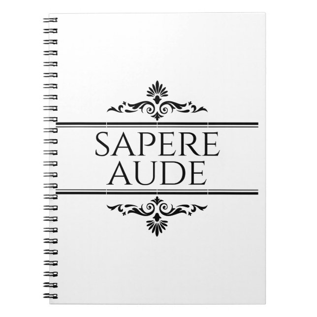Caderno Espiral Sapere Aude (Frente)