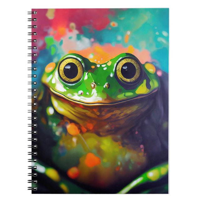 Caderno Espiral Sapo Animal Discovery Adventure Nature Planet Ear (Frente)
