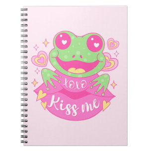 Caderno Espiral Sapo Beijo-Me Bonito - Xoxo