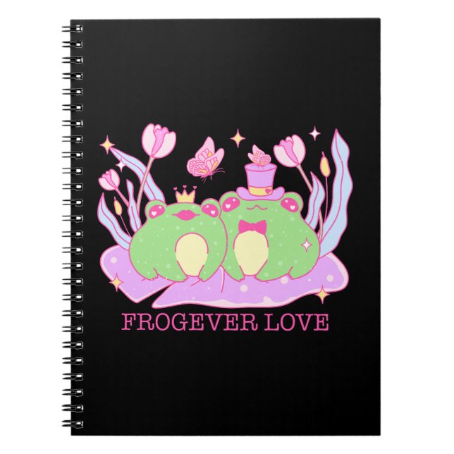 Caderno Espiral Sapo Bonito - Amor Frogever (Frente)