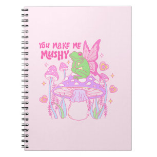 Caderno Espiral Sapo de Fada e Cogumelo - Você Me Faz Maluco