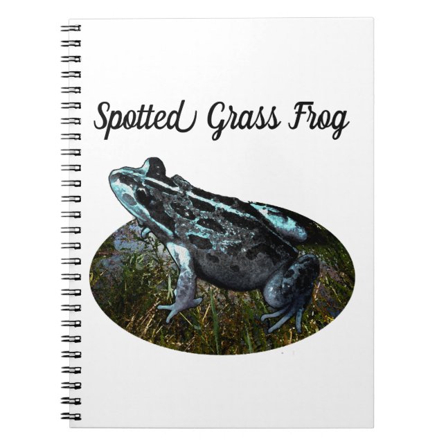 Caderno Espiral Sapo De Grama Em Destaque, Notebook (Frente)