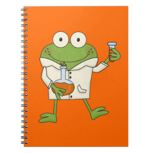Caderno Espiral Sapo do laboratório