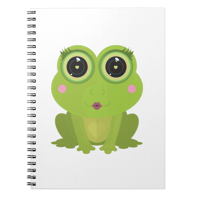 Caderno Espiral Sapo feminino (Frente)