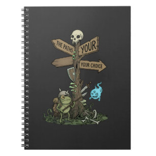 Caderno Espiral Sapo Guerreiro Fantasia