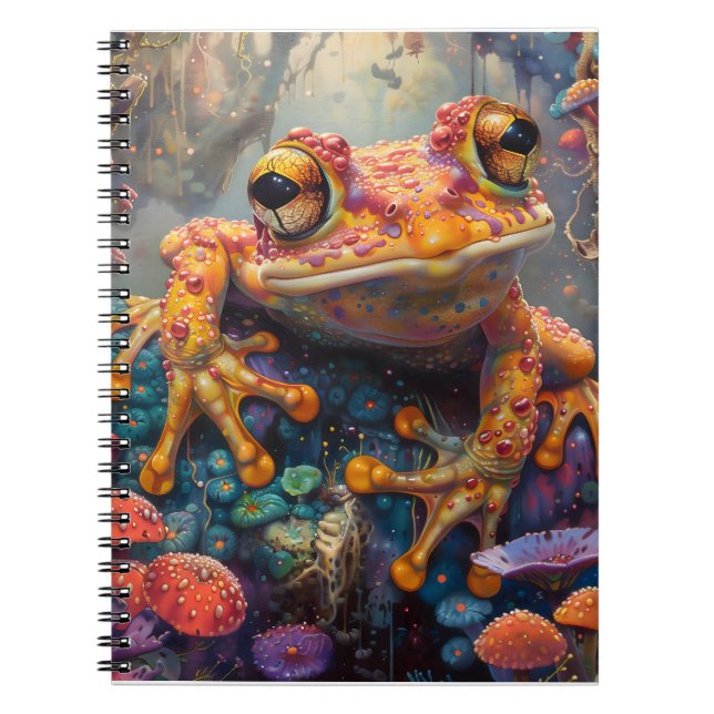 Caderno Espiral Sapo mágico do conto de fadas (Frente)