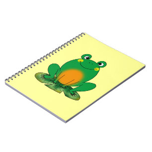 Caderno Espiral Sapo verde