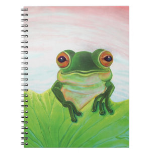 Caderno Espiral Sapo Verde em Pond