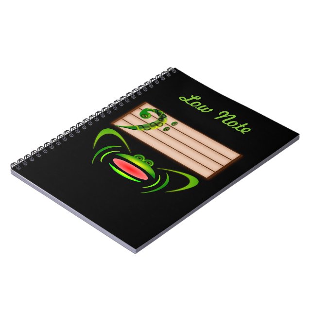 Caderno Espiral Sapo Verde Nota Baixa (Left Side)