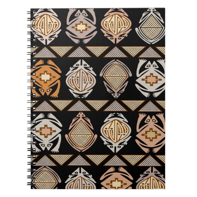Caderno Espiral Sapos Salto Tribal (Frente)